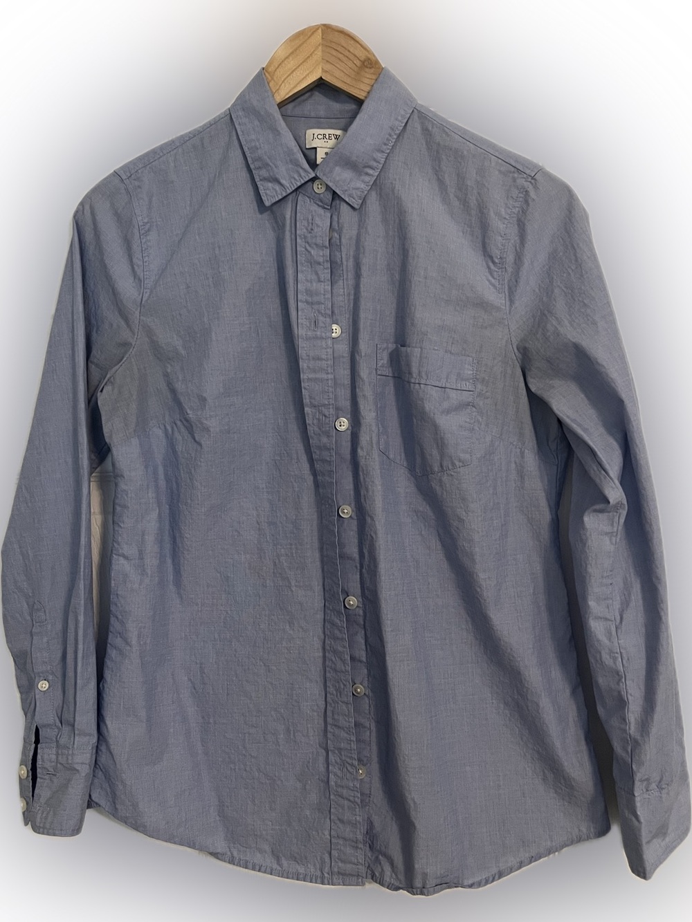J. Crew Women’s Light Blue Long-Sleeve Button-Down Shirt